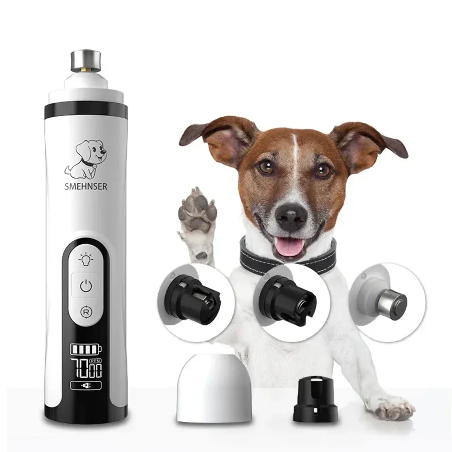 LED Electric Pet Nail Grinder - USB Rechargeable Tool — wholesale Tech & Gadgets by the case