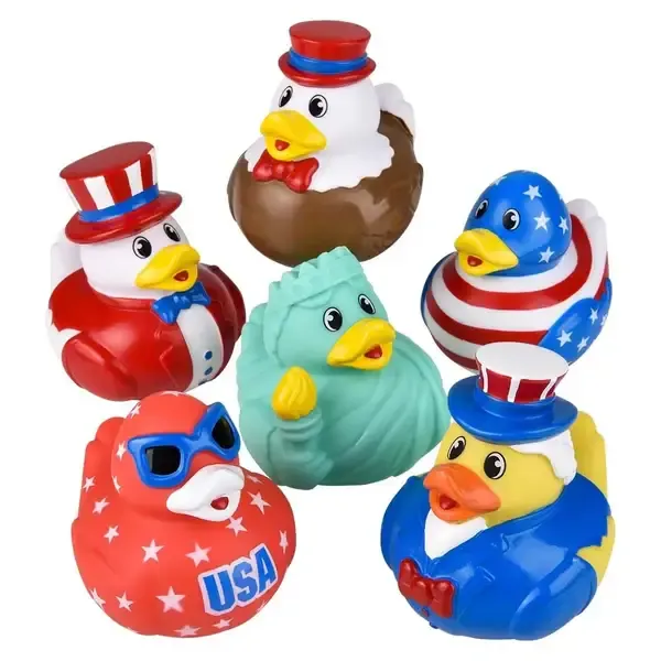 Patriotic Rubber Ducky Kids Toy - Assorted — wholesale Toys & Games by the case