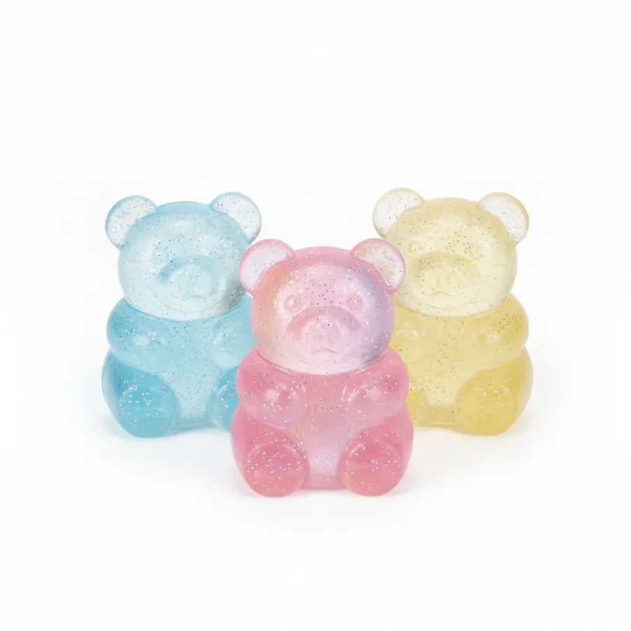 Squeezy Sugar Bears - Stress Relief Fidget Toy, 3", 12pc Display — wholesale Fidgets & Sensory by the case