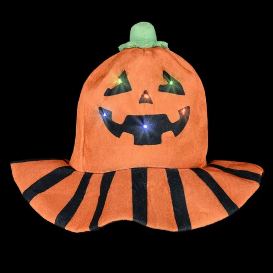 Light Up Jack O Lantern Hat For Kids — wholesale Apparel & Accessories by the case