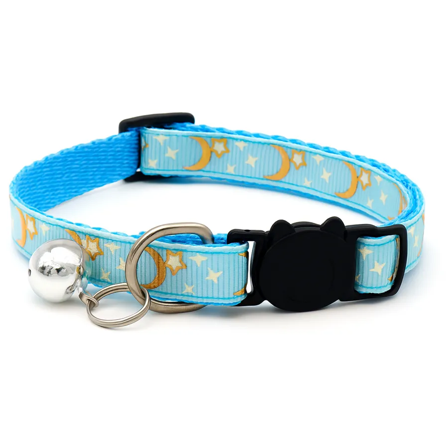 Colorful Pet Collar with Bell – Adjustable Dog & Cat Necklac — wholesale Home & Décor by the case