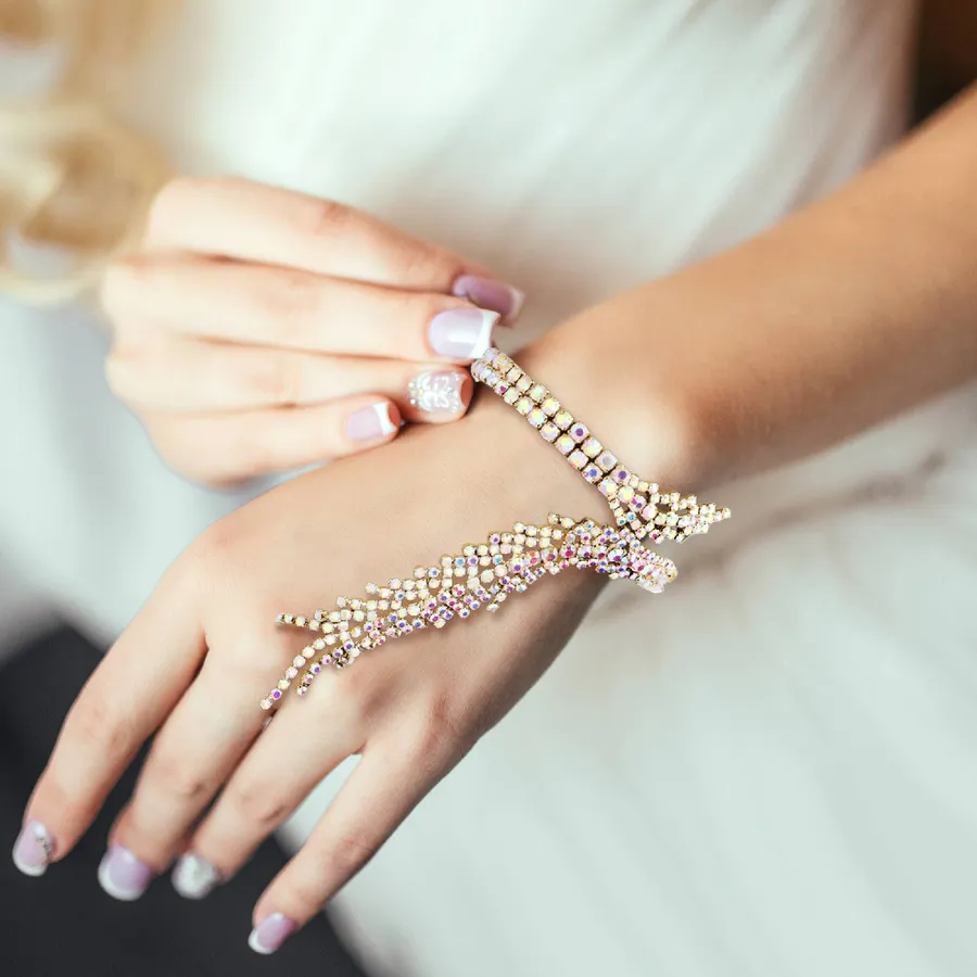 Rhinestone Paved Adjustable Bracelet - Assorted — wholesale Apparel & Accessories by the case