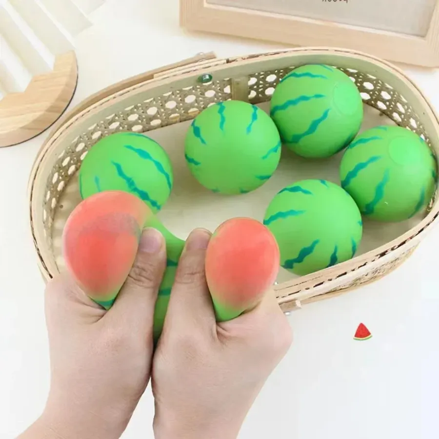 Squishy Watermelon Squeeze Toy - Stress Relief Ball — wholesale Fidgets & Sensory by the case
