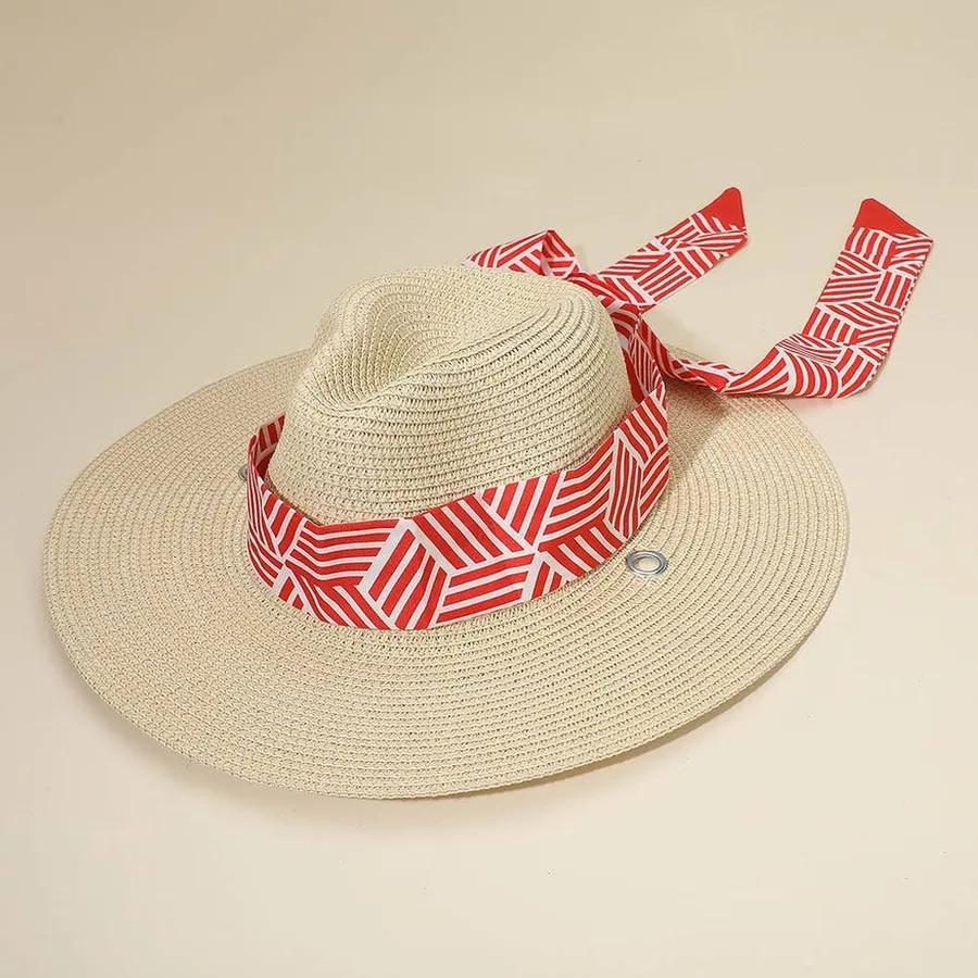 Scarf Band Woven Sun Hat — wholesale Apparel & Accessories by the case