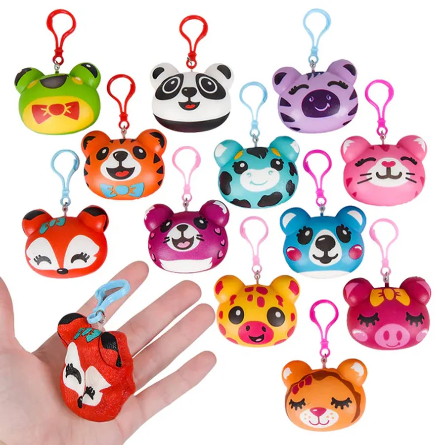 Squish Animal Backpack Clips Back To School — wholesale Plush & Squishies by the case