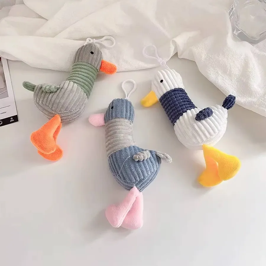 Cute Plush Stuffed Duck Keychain Toy For Kids - Assorted — wholesale Plush & Squishies by the case