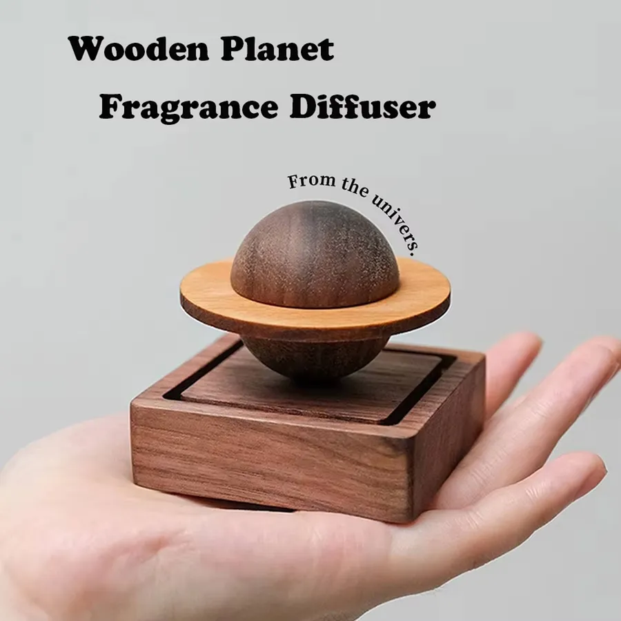 Planet Wooden Essential Oil Diffuser For Home Décor — wholesale Beauty & Personal Care by the case