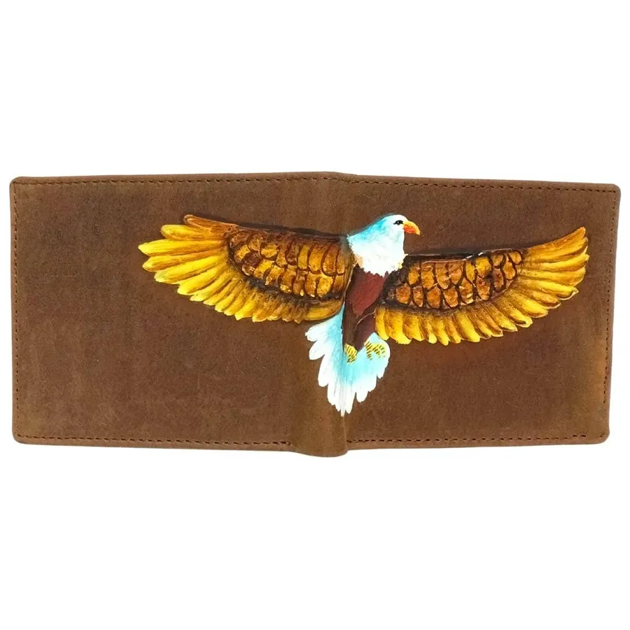 Men Casual Vintage Brown Eagle 3D Print Home Decores — wholesale Home & Décor by the case