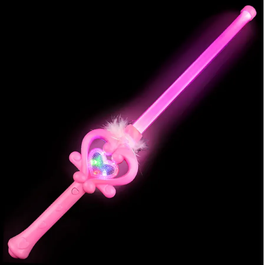 Light Up Princess Feather Wand Toy For Kids — wholesale Toys & Games by the case