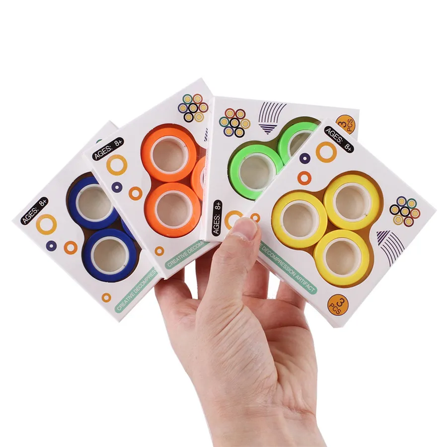 Magnetic Rolling Rings Kids Toys In Bulk — wholesale Toys & Games by the case
