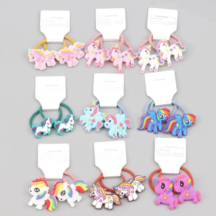 Unicorn ponytail hair bands for Toddlers Baby Girls and Kids — wholesale Apparel & Accessories by the case
