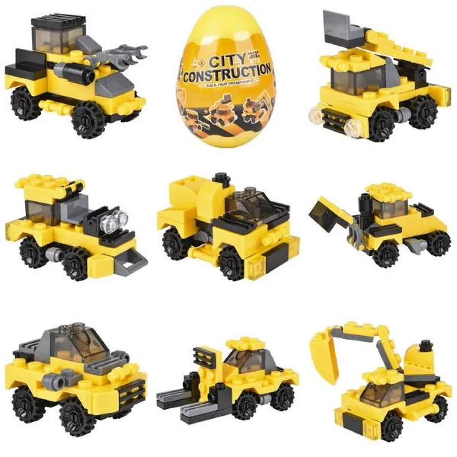 Mini Buildable Building Vehicles Blocks Kids Toy - Assorted — wholesale Toys & Games by the case