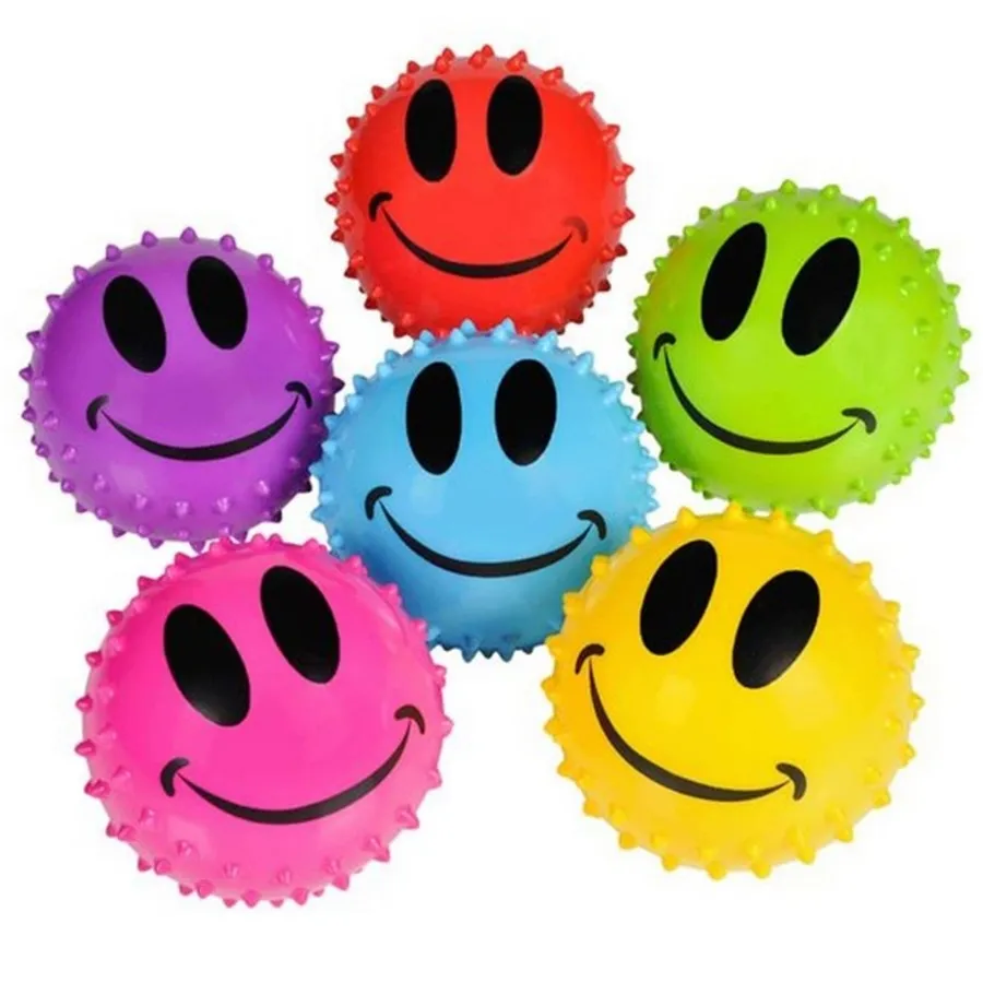 New Smile Face Theme Knobby Balls Kids Toys Easter — wholesale Seasonal & Holiday by the case