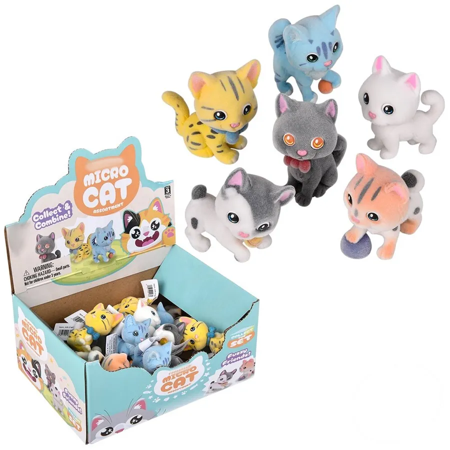 Cute Mini Plush Cat Figurines Kids Toy - Assorted — wholesale Plush & Squishies by the case