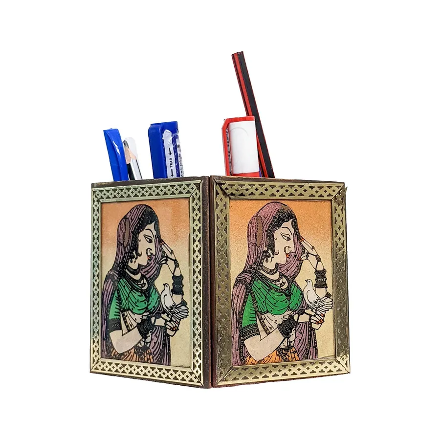 Handmade Wooden Pen Holder Stocking — wholesale Stationery & Office by the case