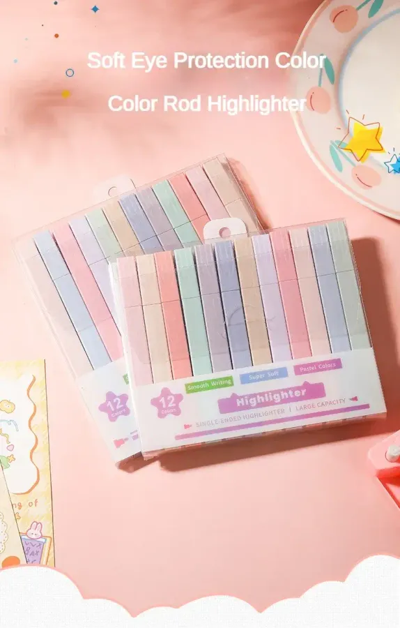 Double Tip Highlighter Set – Pastel Mid liners — wholesale More Wholesale Goods by the case