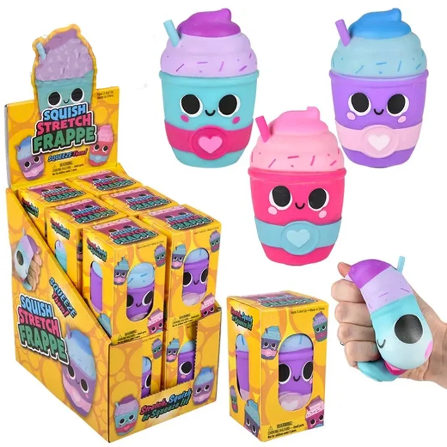 Holiday Décor Squish And Stretch Cute Frappe Kids Toys — wholesale Plush & Squishies by the case