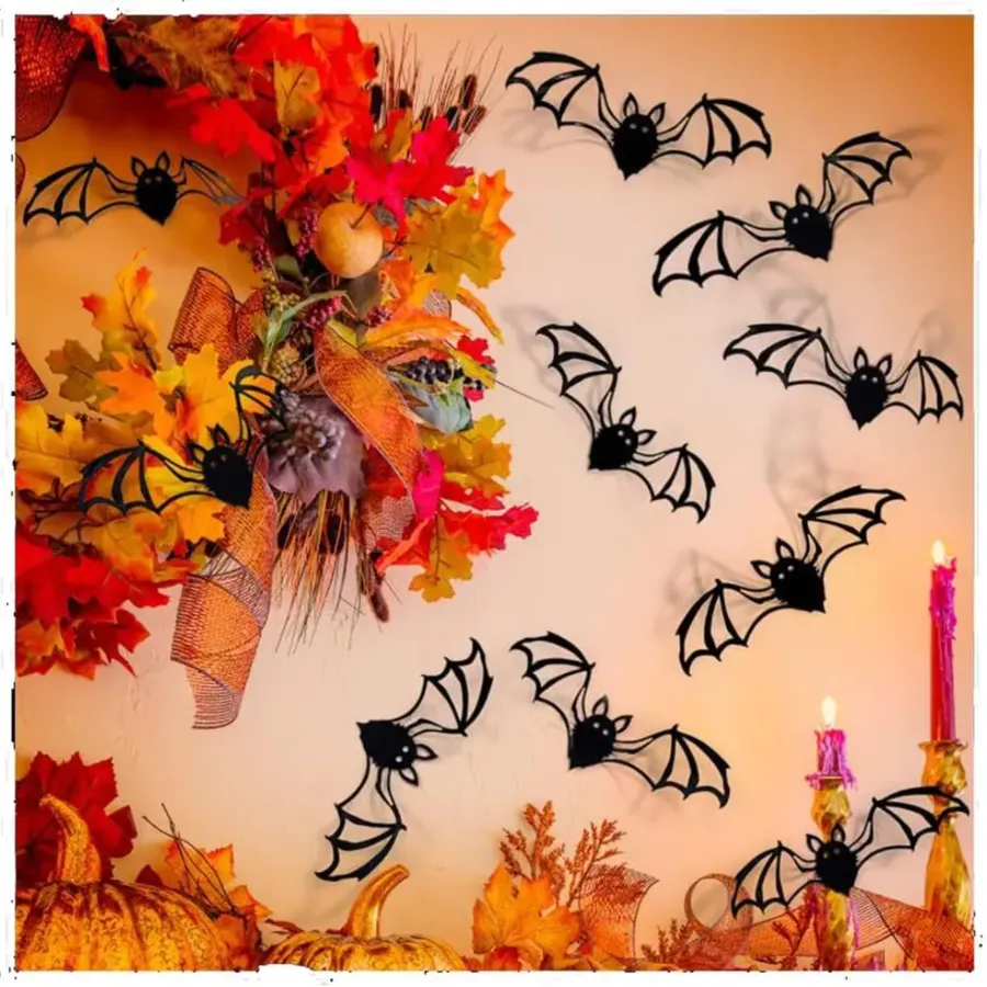 3D Bat Wall Stickers Spooky Party Decorations — wholesale Party & Gifts by the case