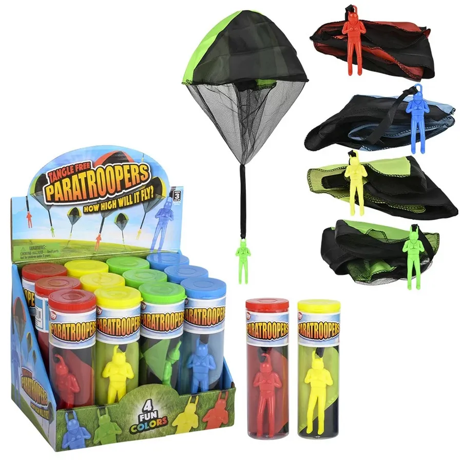 Mini Parachute Throwing Fun Kids Toy In Bulk — wholesale Home & Décor by the case