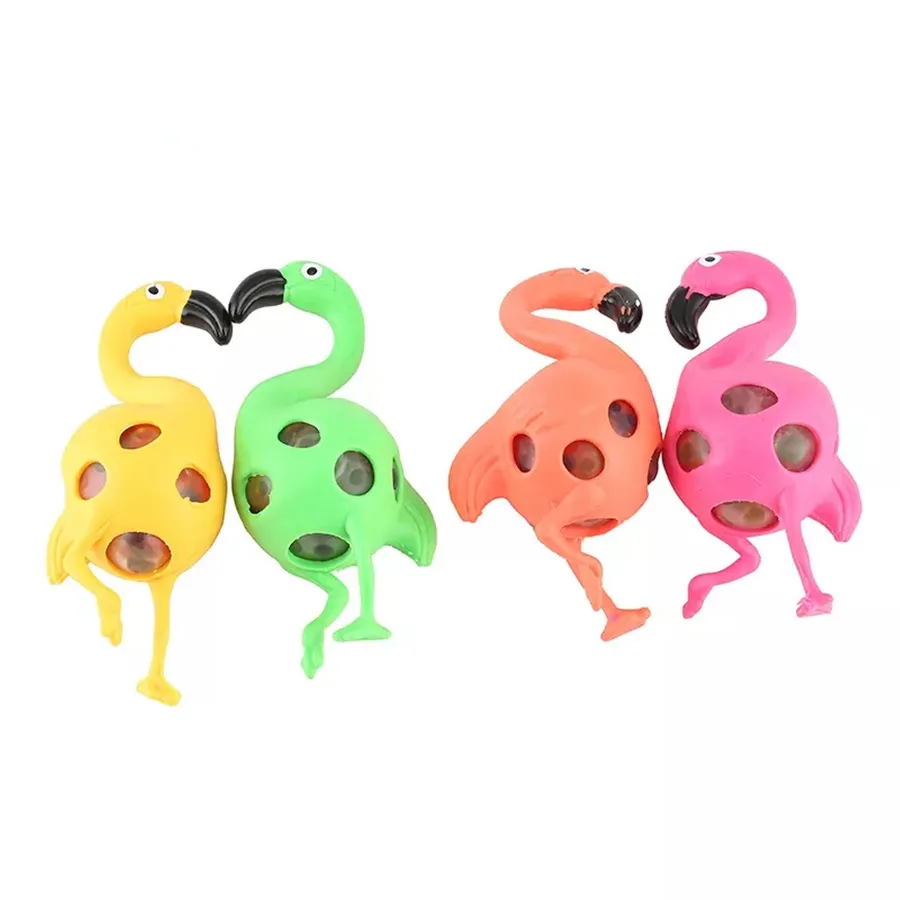 Flamingo Squishy Water Beads Kids Toy- In Bulk — wholesale Plush & Squishies by the case