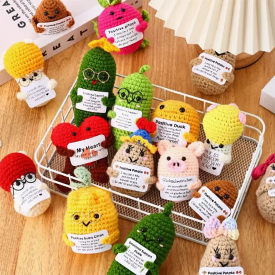 Easter Cute Crochet Fruit & Veggie Mini Dolls Decor — wholesale Seasonal & Holiday by the case