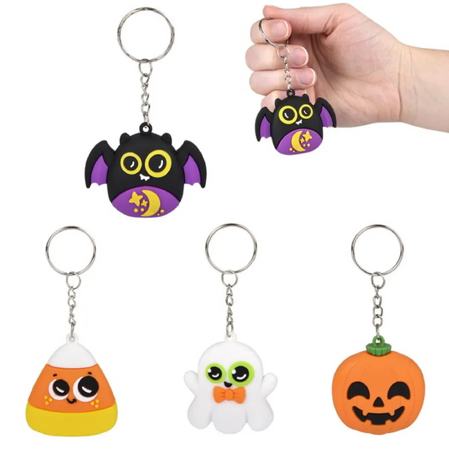 Pumpkin Bat Keychain In Bulk — wholesale Keychains & Charms by the case