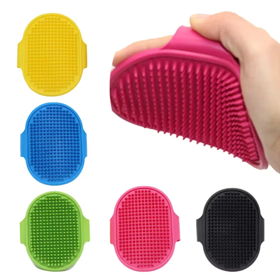 Soft Rubber Pet Bath Brush - Silicone Comb, Hair Remover — wholesale Apparel & Accessories by the case