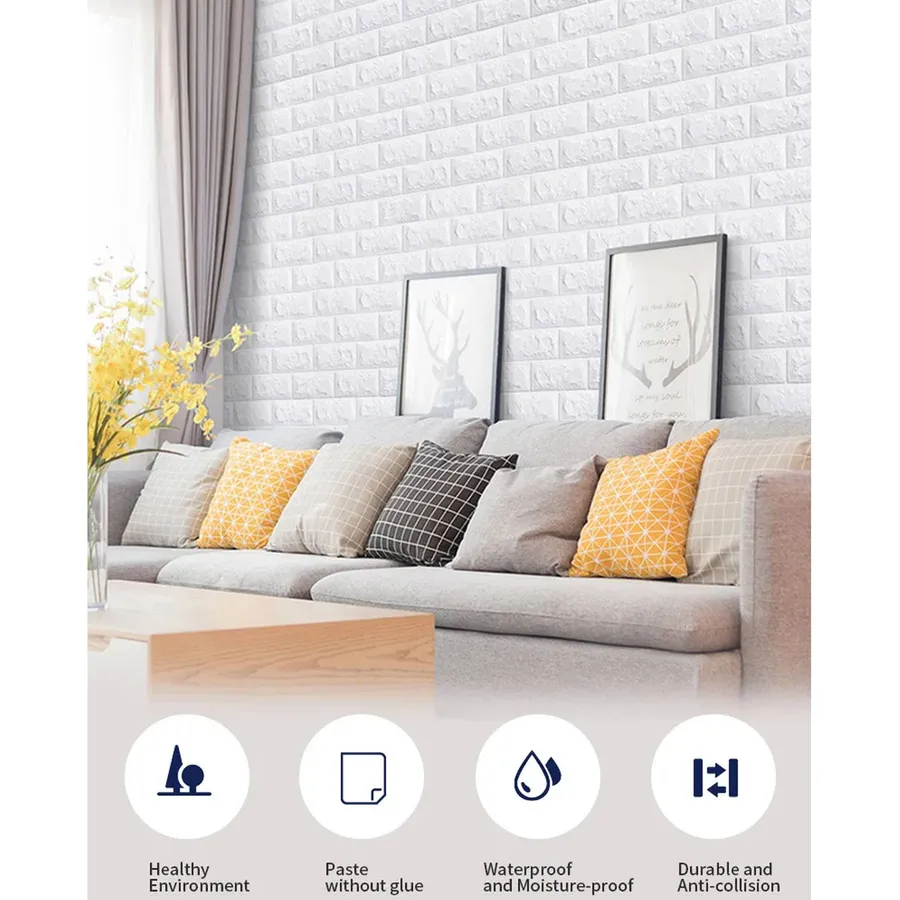 Stylish Walls Brick Waterproof Wallpaper for Home Decor Bulk — wholesale Home & Décor by the case