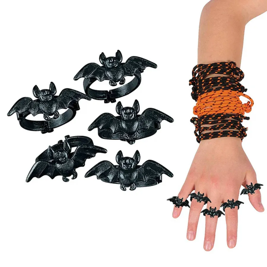 Spooky 1-Inch Bat Rings – Fun Halloween Party Favors — wholesale Seasonal & Holiday by the case
