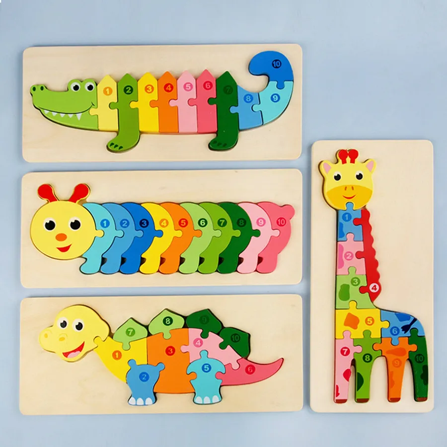Wooden Puzzle Stocking Stuffer Educational Toys — wholesale Toys & Games by the case