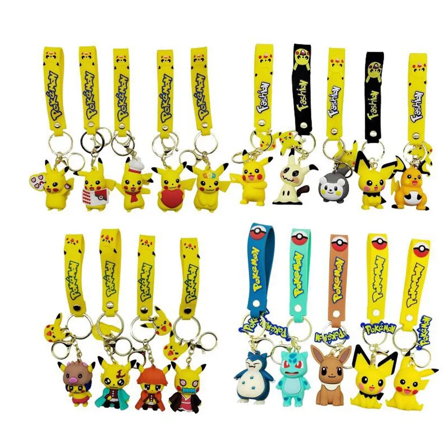 Wholesale Keychain Light Up Poke Ball Mix Backpack Charm Sold By Dozen — wholesale Keychains & Charms by the case