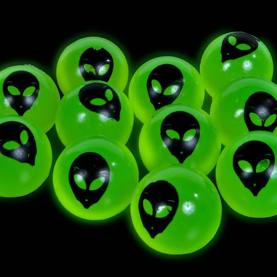 Glow in the Dark Alien High-Bounce Ball: Keeraft Home Gifts — wholesale Home & Décor by the case
