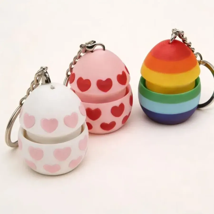 3D Easter Themed Keychain Toy - Assorted — wholesale Keychains & Charms by the case