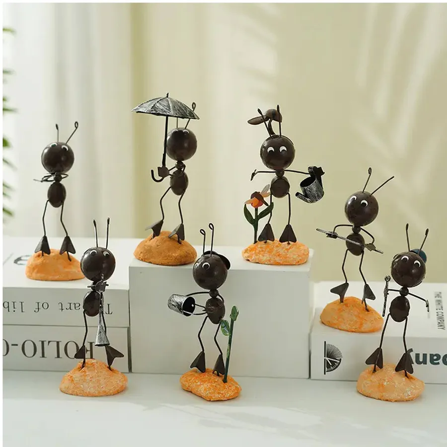 Metal Ant Ornament Gifts Sculpture Home Décor — wholesale Home & Décor by the case