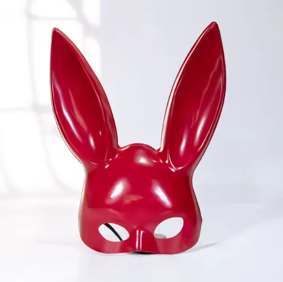 Assorted Bunny Girl Mask - Halloween Half Face PVC Cosplay — wholesale Seasonal & Holiday by the case