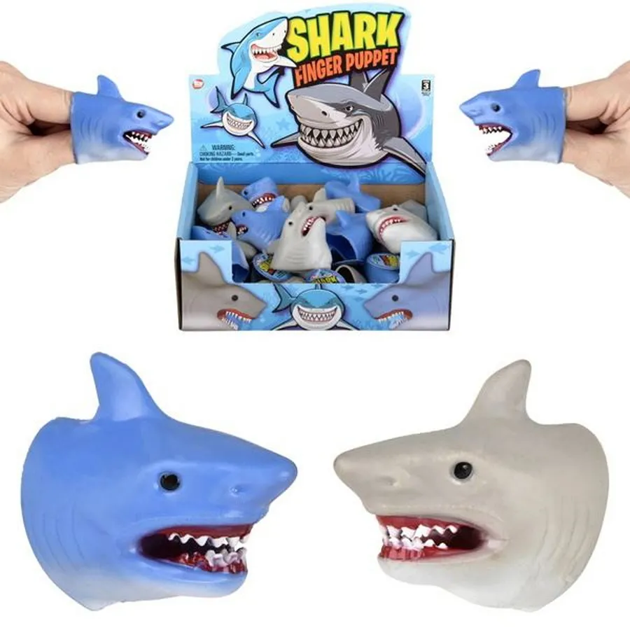 Shark Finger Hand Puppet Kids Toy In Bulk — wholesale Toys & Games by the case