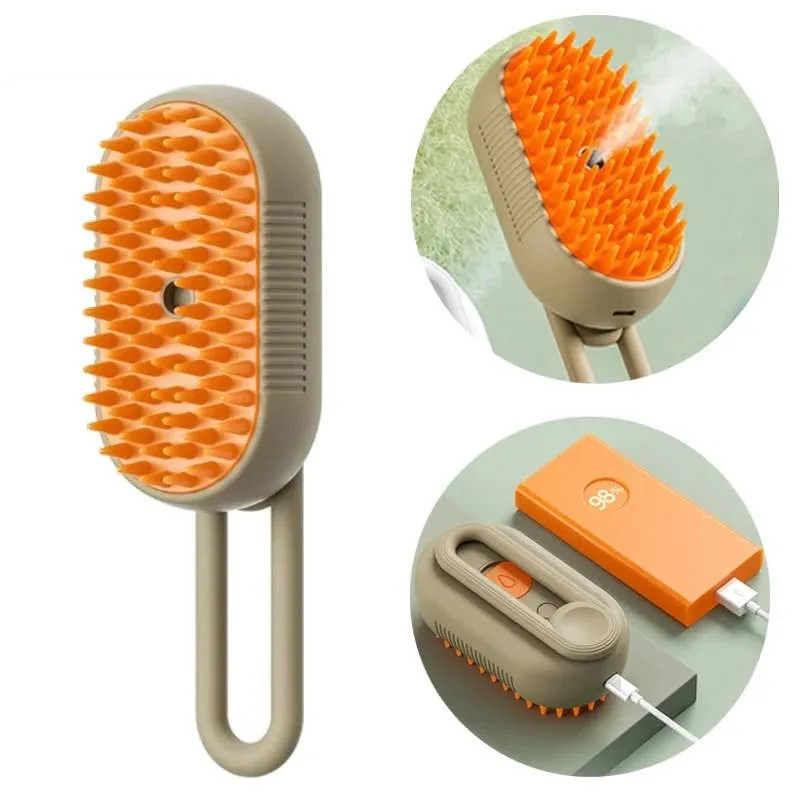 3-in-1 Pet Grooming Steam Brush | Cat Dog Grooming — wholesale Pet by the case