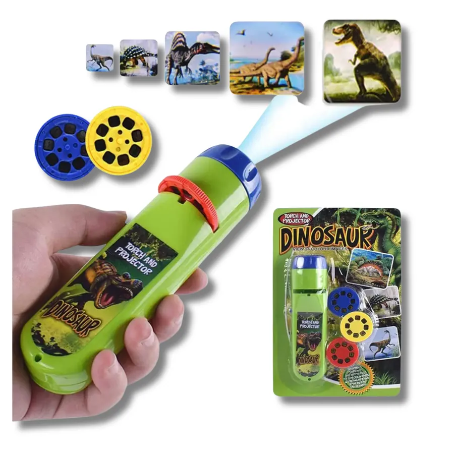 Dinosaur Theme Projection Torch Night Light Kid Toy — wholesale Home & Décor by the case