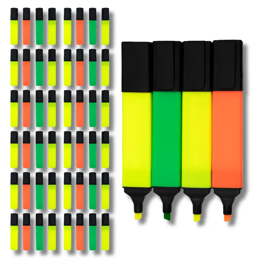 Rainbow Highlighters Back To School Supplies -Case Of 48 Pcs — wholesale Stationery & Office by the case