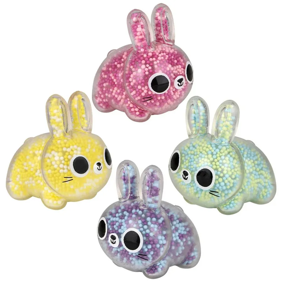 Squeezy Bead Bunny Kids Toys- Assorted — wholesale Toys & Games by the case