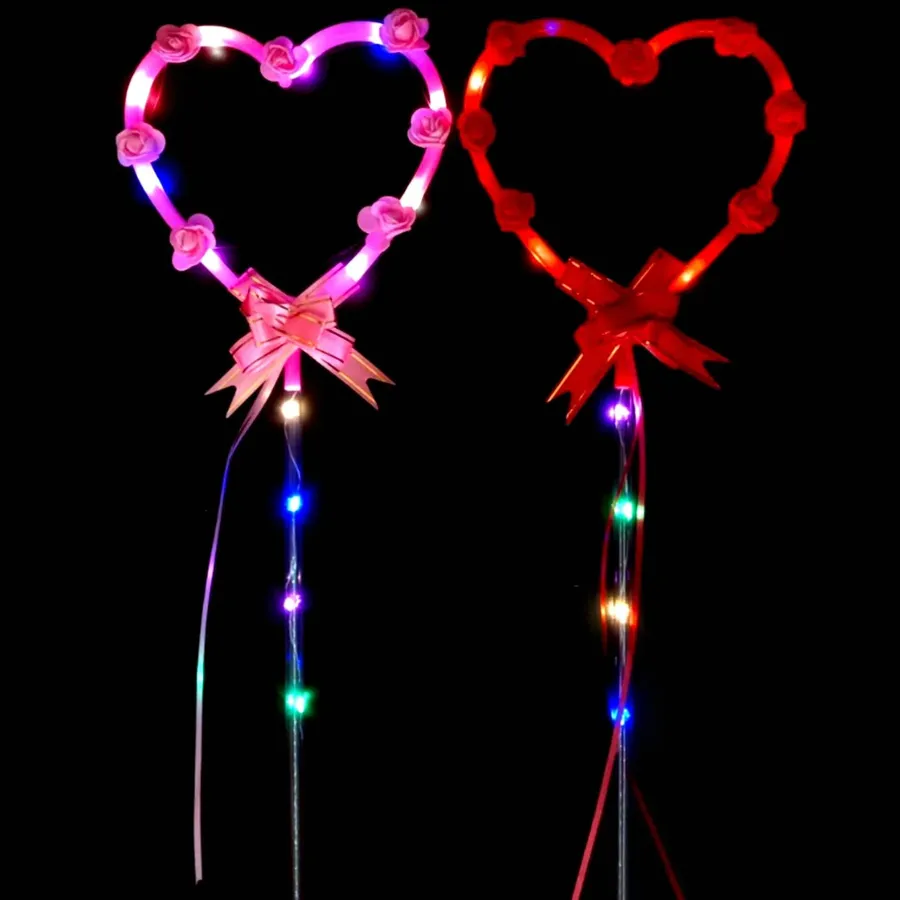 Led Heart Sticks For Home Gift - Assorted — wholesale Toys & Games by the case