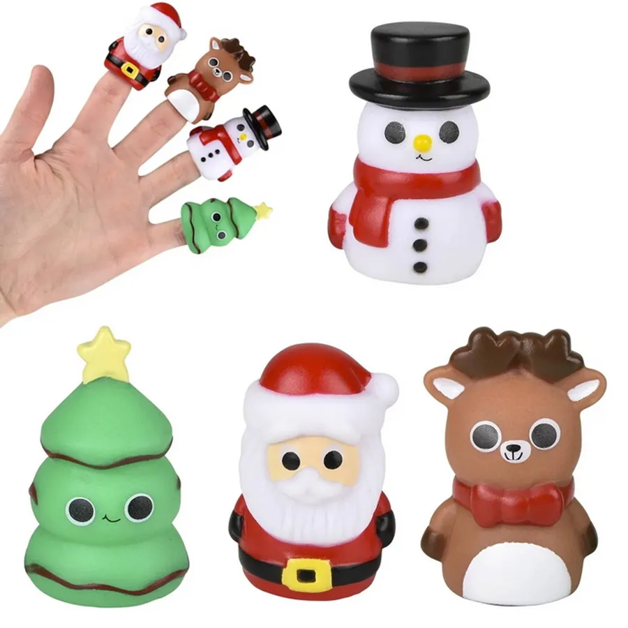 Holiday Mix Finger Puppet Kids Toy- Assorted — wholesale Seasonal & Holiday by the case