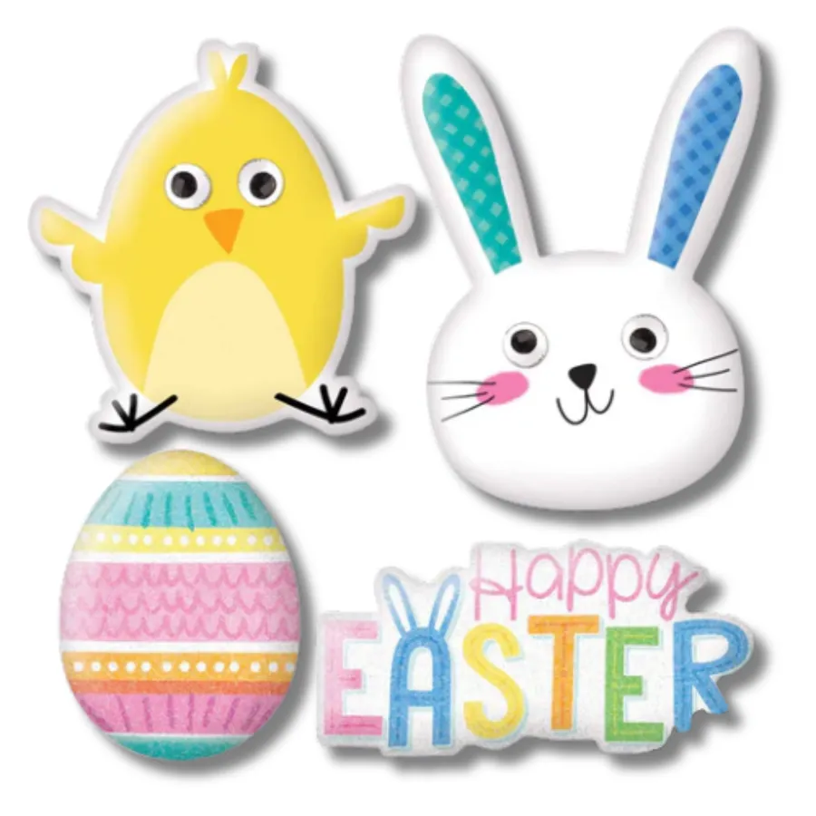 Puffy Easter Sticker Sheet - Assorted — wholesale Seasonal & Holiday by the case