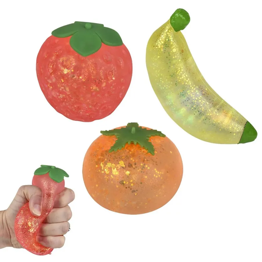 Holiday Décor Fruit Stress Relief Squeezy Sugar Kids Toy — wholesale Fidgets & Sensory by the case