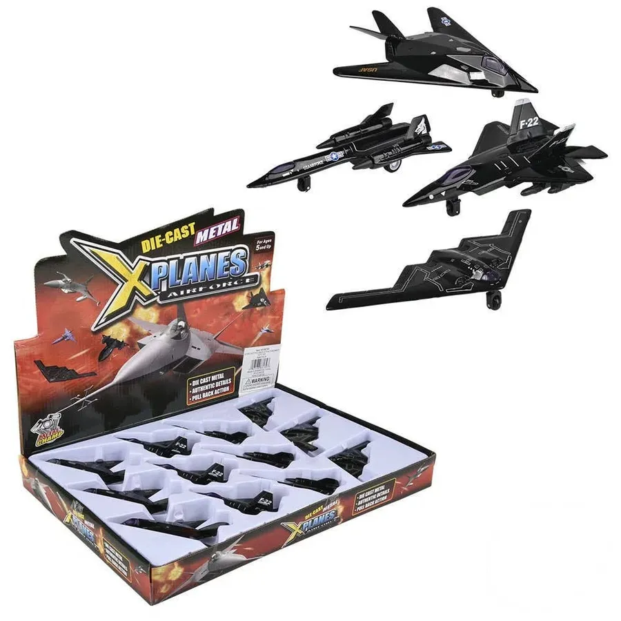 Diecast Pullback Stealth Bomber Kids Toy — wholesale Toys & Games by the case