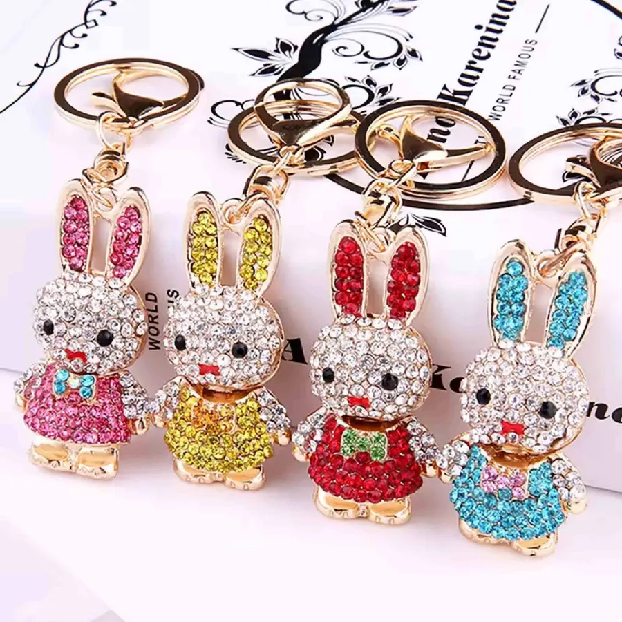 Bunny Charm Pendant Keychain for Handbag — wholesale Keychains & Charms by the case