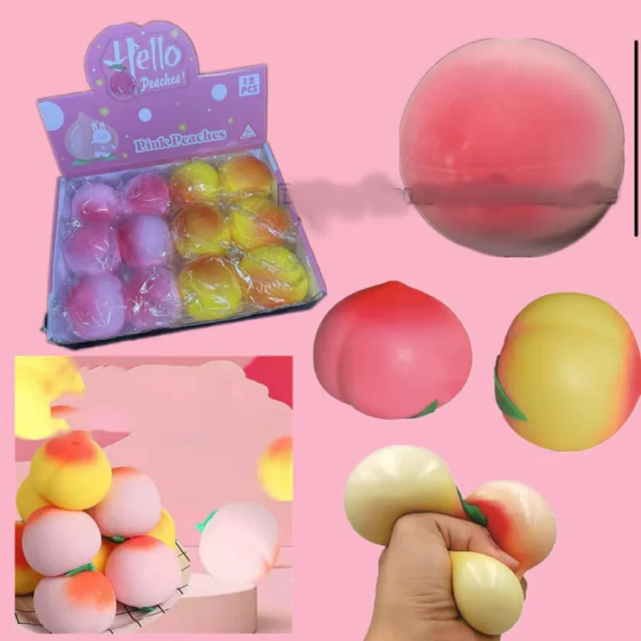 Squishy Peach Fidget Toy — wholesale Fidgets & Sensory by the case