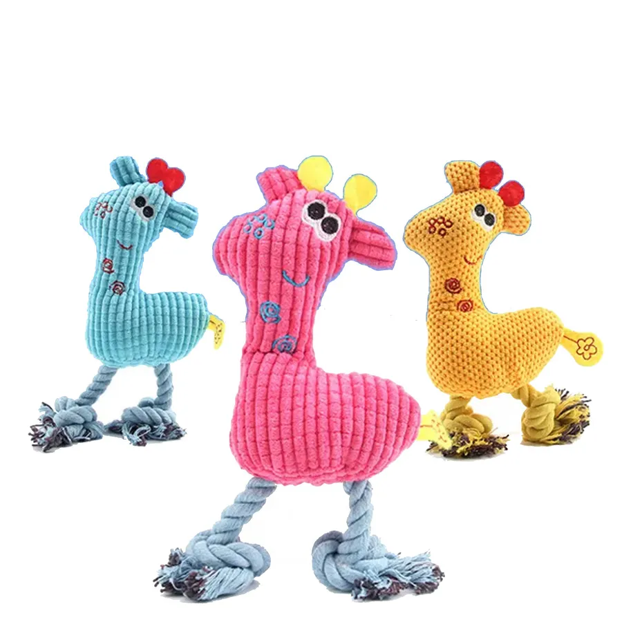 Dog Teeth Cleaning Squeaky Plush Toys- Assorted — wholesale Plush & Squishies by the case