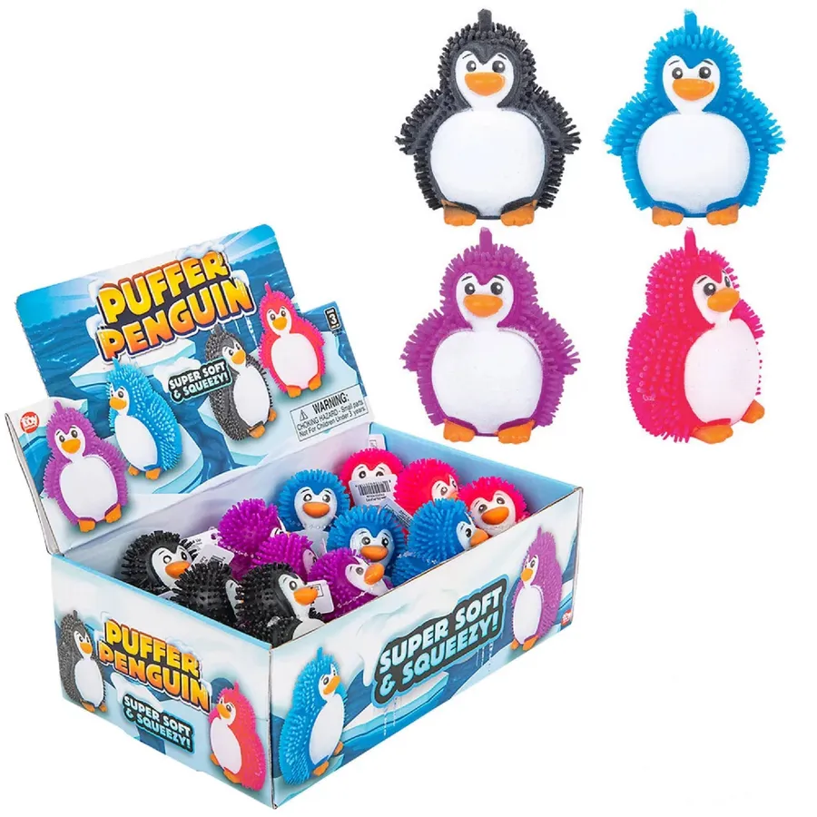 Squishy Toy Puffer Penguin - 3" Sensory Fidget and Stress Ball — wholesale Fidgets & Sensory by the case