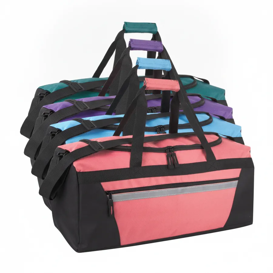 22-Inch Trailmaker Bulk Reflective Duffle Bag - 4 Girl's Colors — wholesale Bags & Backpacks by the case